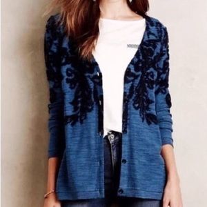 Anthropologie Moth Flora Capped cardigan small